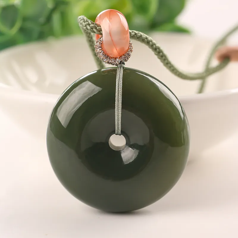 TAMINA Hetian Jade Pendants Green Jade Women's-1