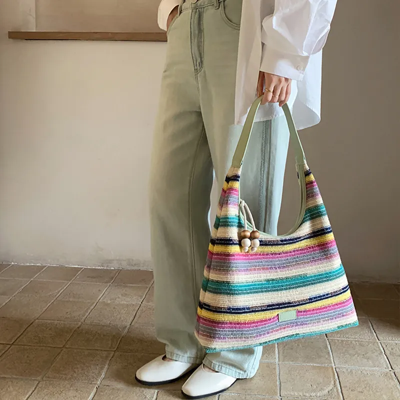 Jade En Plus Polyester Cotton Blend Shoulder Bag Regular Women's Multicolor-3