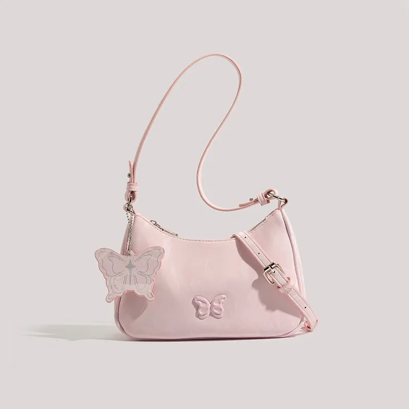 Jade En Plus PU Shoulder Bag Regular Women's Green/Pink/White/Black-6