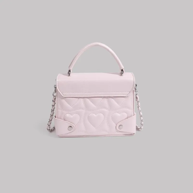 Jade En Plus PU Handbag Regular Women's Ballet Pink/Deep Black/Mist White-3