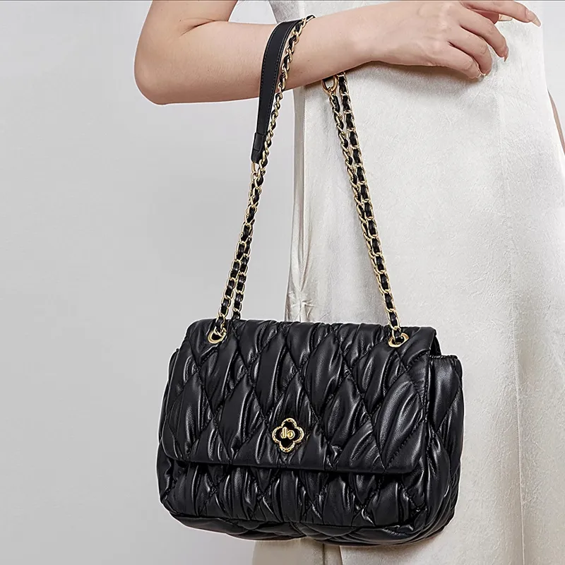Jade En Plus PU Crossbody Bag, Shoulder Bag Tubas Women's Black/White-19