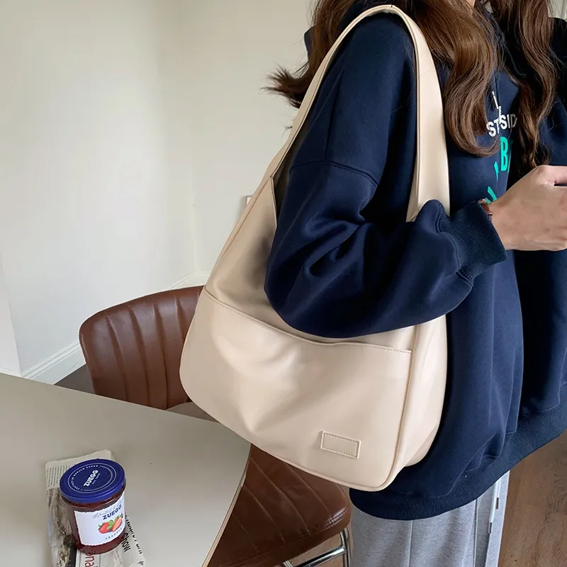 Jade En Plus Fashion PU Shoulder Bag Crossbody Bag Regular Women's Brown/Black/White-18