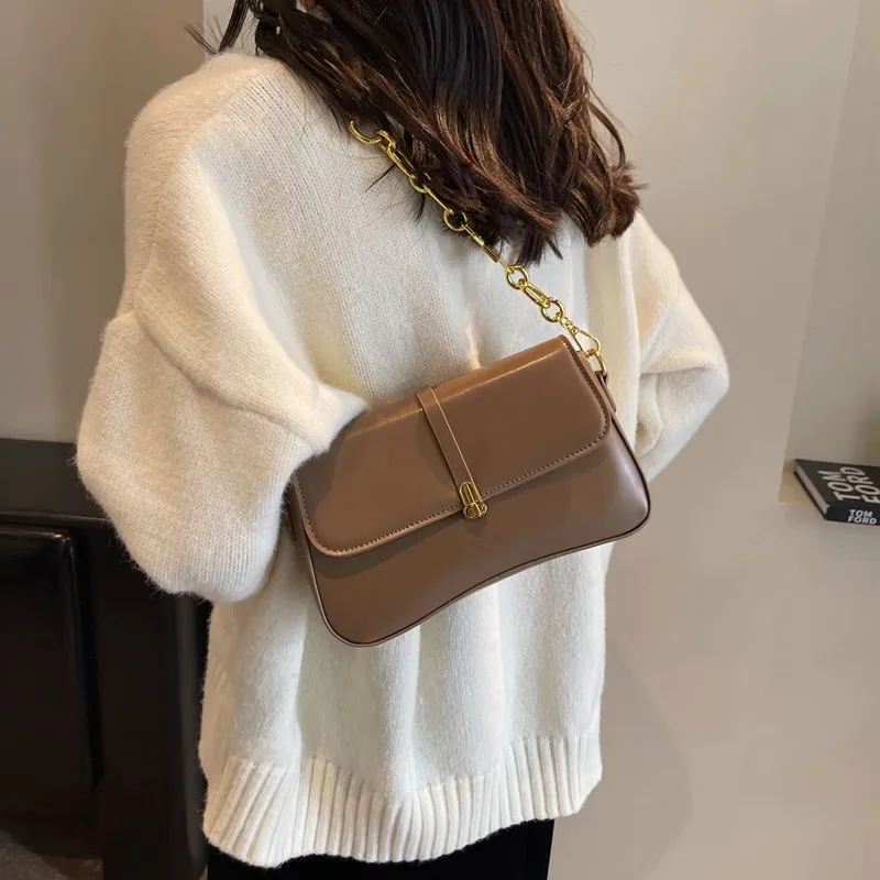 Jade En Plus PU Small Square Bag Shoulder Bag, Crossbody Bag Regular Women's Black/Ecru/Milk Tea/Brown-12