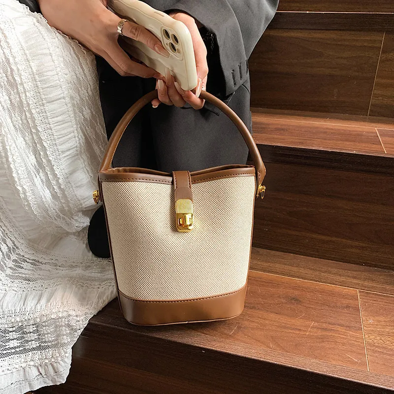 Jade En Plus PU Handbags Crossbody Bags Regular Women's Black/Brown-10