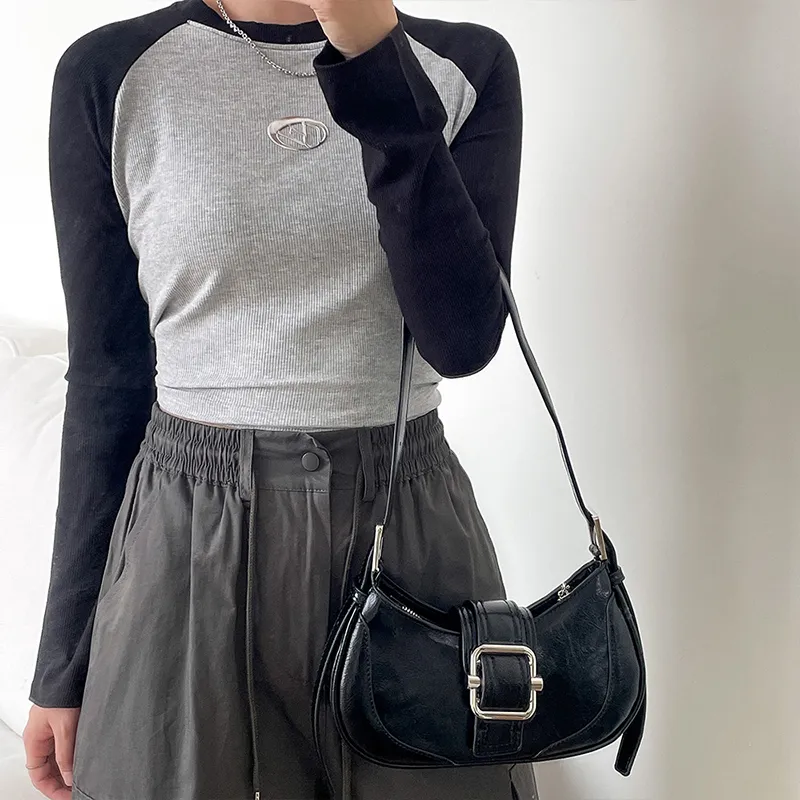Jade En Plus Pu Underarm Crossbody Bag, Shoulder Bag Regular Women's White/Black/Brown/Coffee-14