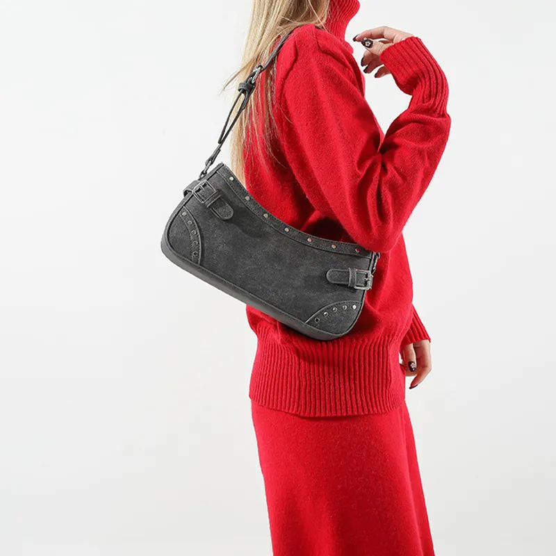 Jade En Plus PU Shoulder Bag Handbag Regular Women's Black/Ecru/Light Blue/Dark Blue-13
