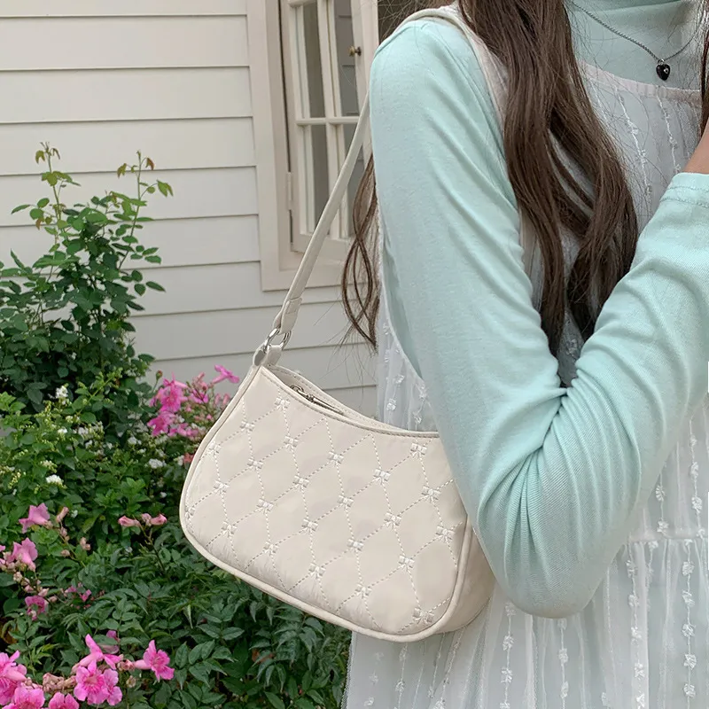 Jade En Plus PU Crossbody Bag Women's Mousse Pink/White-12