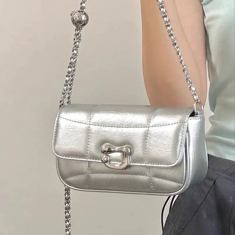 Jade En Plus PVC Crossbody Bag Regular Women's Black/Silver-10