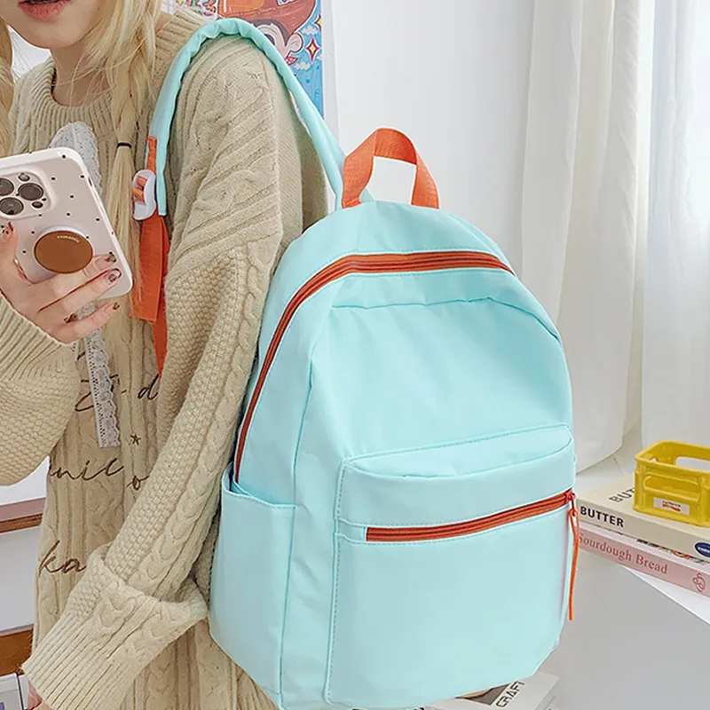 Jade En Plus Nylon Backpack Regular Unisex Mint Mambo/Light Yellow/Dusty Pink/Violet/Coconut Milk White-4