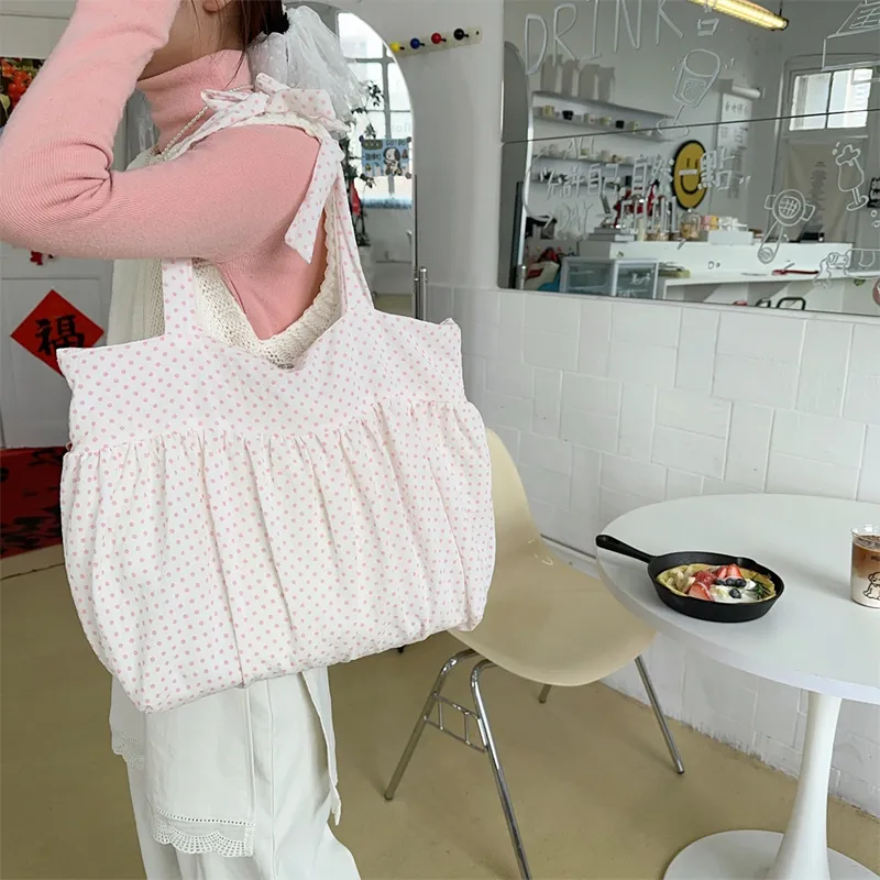 Jade En Plus Canvas Shoulder Bag Regular Women's Multicolor-9