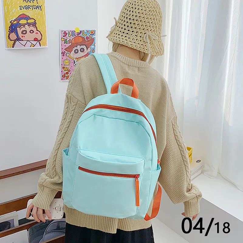 Jade En Plus Nylon Backpack Regular Unisex Mint Mambo/Light Yellow/Dusty Pink/Violet/Coconut Milk White-5