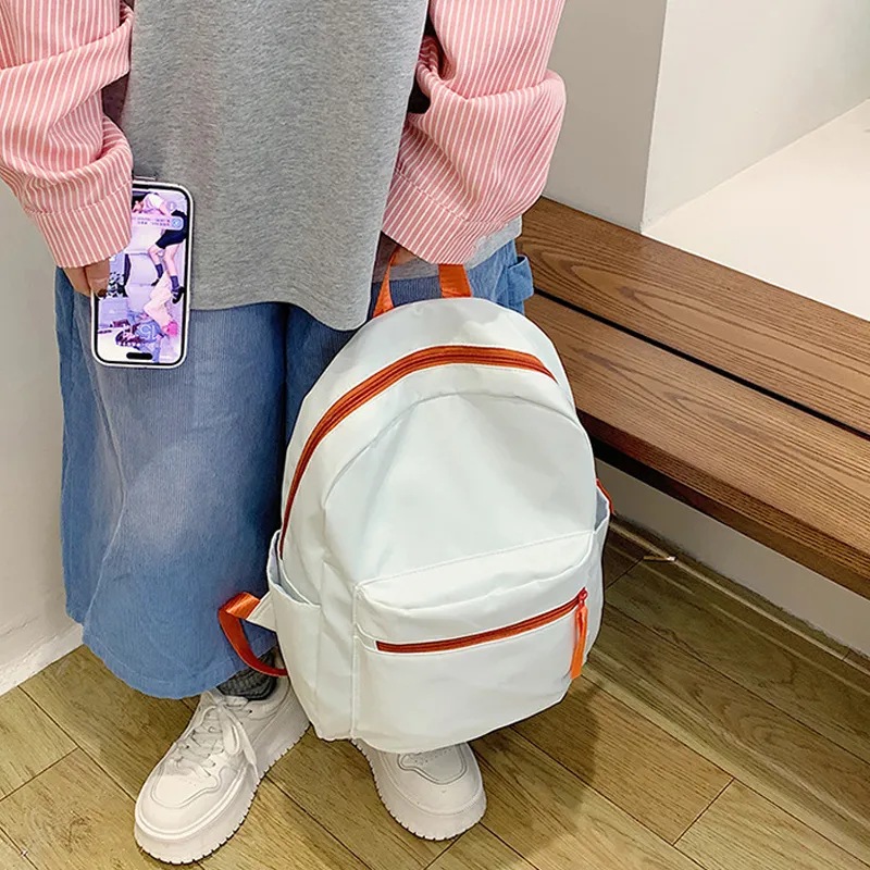 Jade En Plus Nylon Backpack Regular Unisex Mint Mambo/Light Yellow/Dusty Pink/Violet/Coconut Milk White-21
