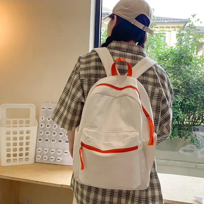 Jade En Plus Nylon Backpack Regular Unisex Mint Mambo/Light Yellow/Dusty Pink/Violet/Coconut Milk White-17