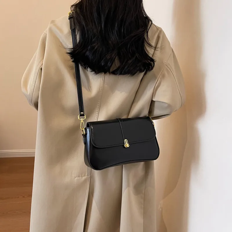 Jade En Plus PU Small Square Bag Shoulder Bag, Crossbody Bag Regular Women's Black/Ecru/Milk Tea/Brown-6