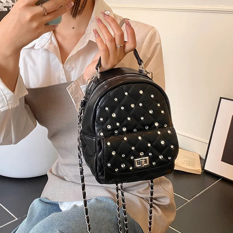 Jade En Plus PU Backpack Regular Women's Soft Pink/Ink Stone Black/Lemon/Milk White-9
