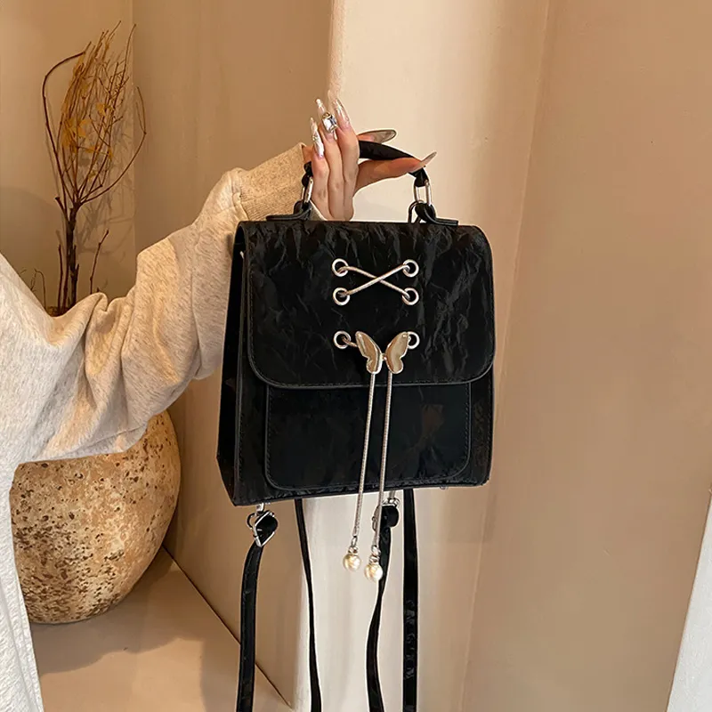 Jade En Plus PU Backpack Women's Jade Cream Bag/Tranquil Black-12