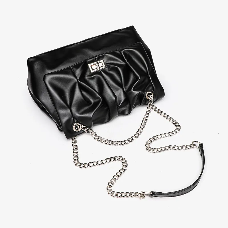 Jade En Plus PU Shoulder Bag Regular Women's Ink Stone Black/Milk White/Soft Pink-3