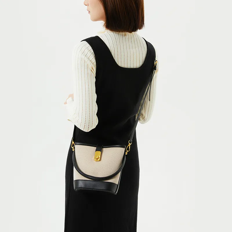 Jade En Plus PU Handbags Crossbody Bags Regular Women's Black/Brown-1