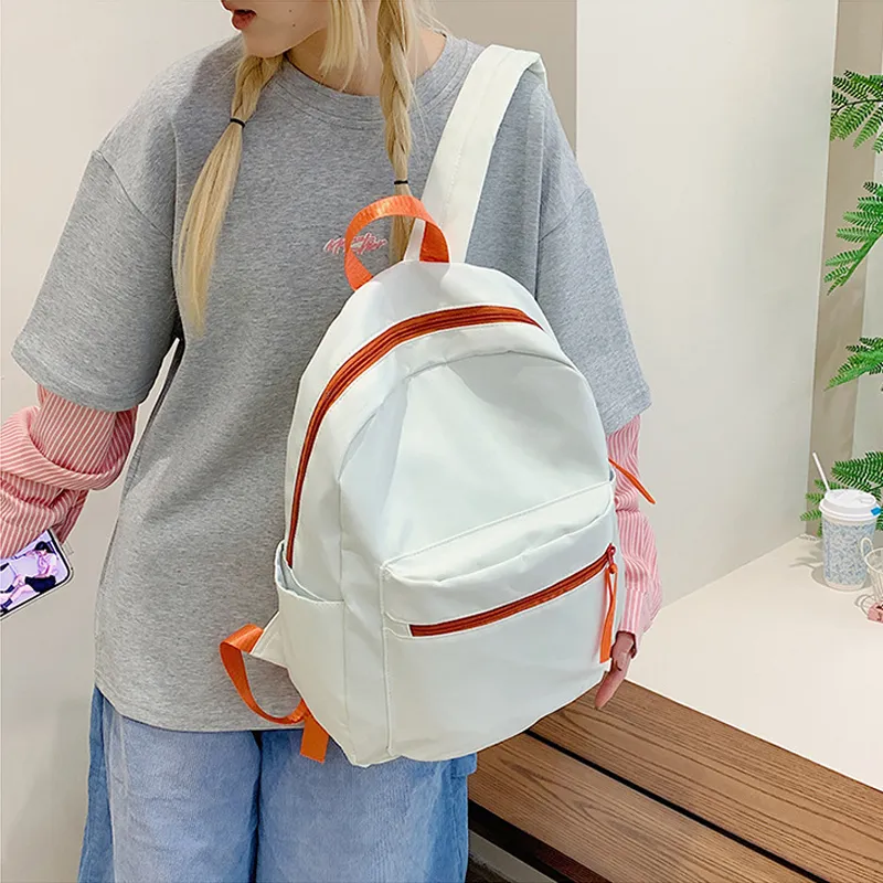 Jade En Plus Nylon Backpack Regular Unisex Mint Mambo/Light Yellow/Dusty Pink/Violet/Coconut Milk White-18