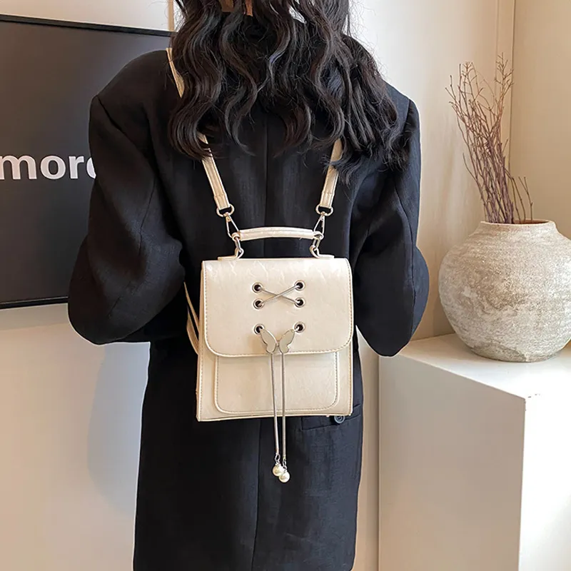 Jade En Plus PU Backpack Women's Jade Cream Bag/Tranquil Black-6