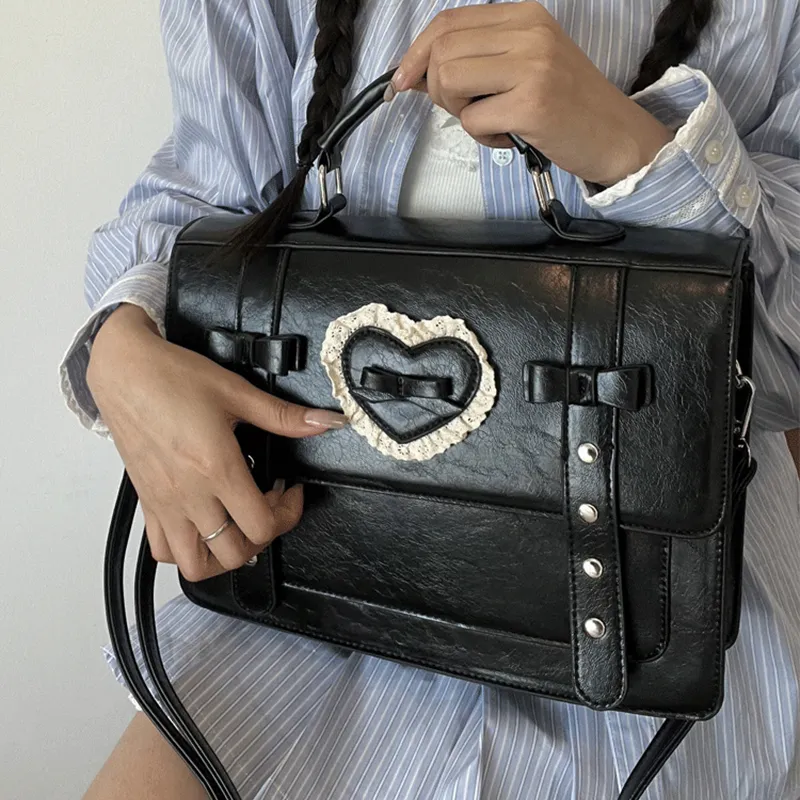 Jade En Plus PU Crossbody Double Shoulder One Shoulder Handbag Regular Women's Blue/Silver/Black-10