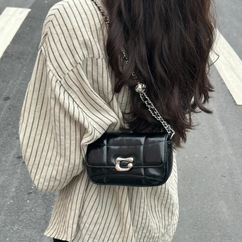 Jade En Plus PVC Crossbody Bag Regular Women's Black/Silver-5