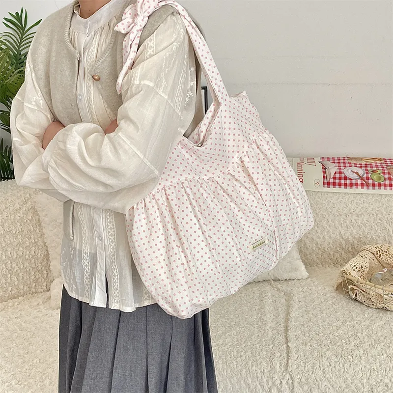 Jade En Plus Canvas Shoulder Bag Regular Women's Multicolor-12