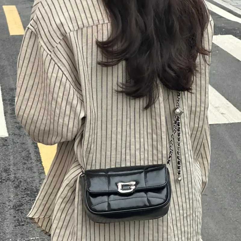 Jade En Plus PVC Crossbody Bag Regular Women's Black/Silver-6