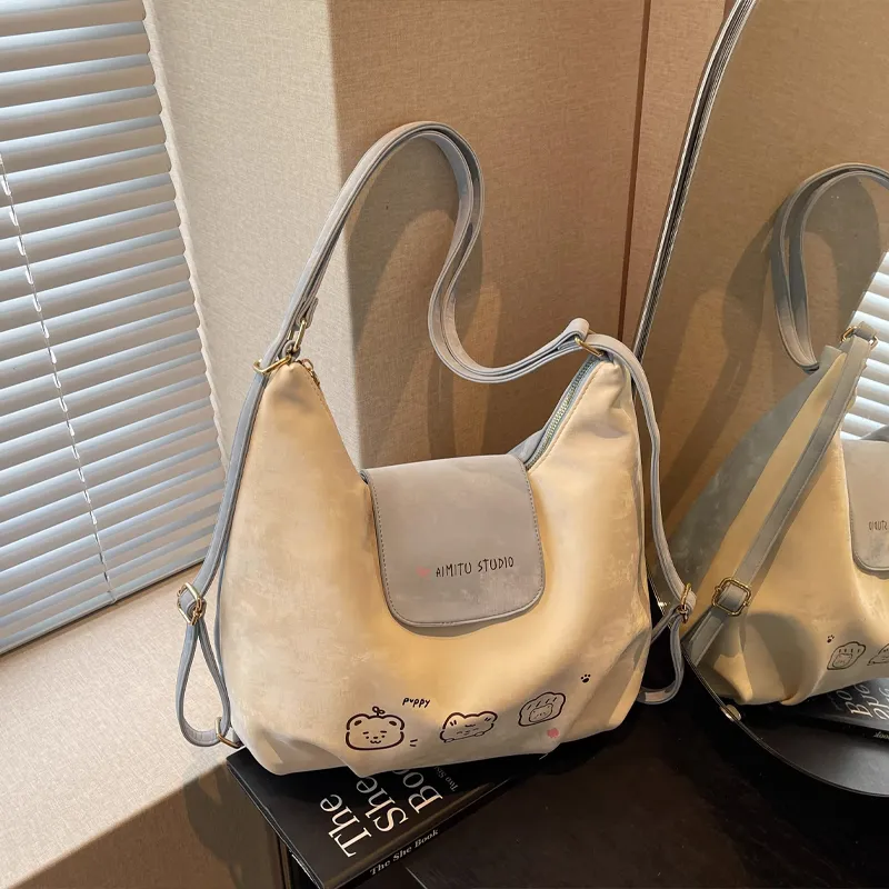 Jade En Plus PU Shoulder Bag Regular Women's Dawn Silver/Soft Pink/Baby Blue-17