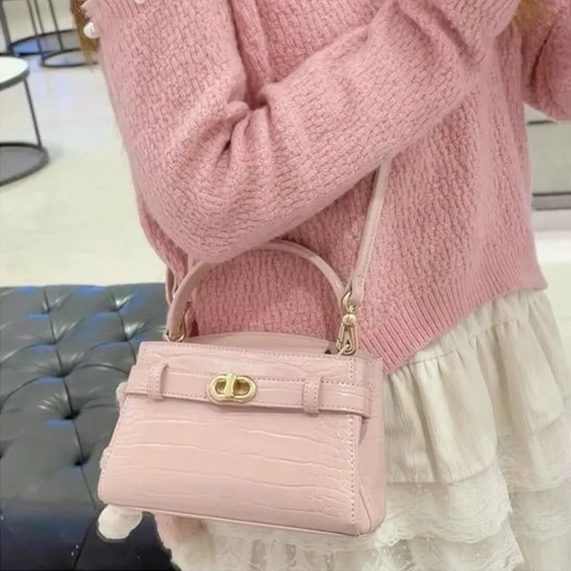 Jade En Plus PU Handbag Regular Women's Elegant White/New Order Pink/Clearwater Blue/Classic Black-7