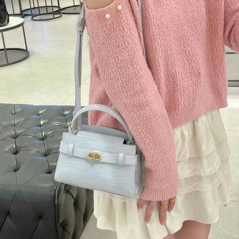 Jade En Plus PU Handbag Regular Women's Elegant White/New Order Pink/Clearwater Blue/Classic Black-9