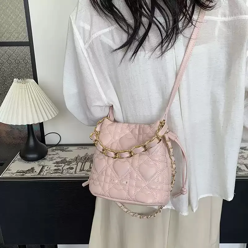 Jade En Plus PU Crossbody Bag Shoulder Bag Regular Women's Cream Pink-3