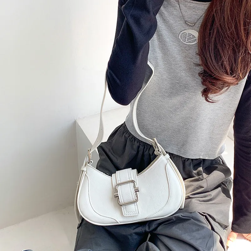 Jade En Plus Pu Underarm Crossbody Bag, Shoulder Bag Regular Women's White/Black/Brown/Coffee-3