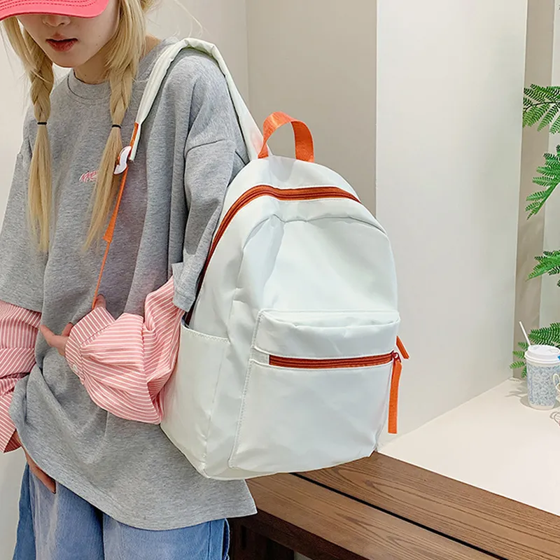 Jade En Plus Nylon Backpack Regular Unisex Mint Mambo/Light Yellow/Dusty Pink/Violet/Coconut Milk White-19