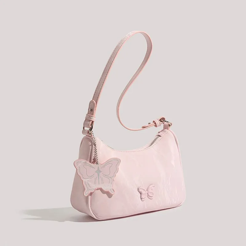 Jade En Plus PU Shoulder Bag Regular Women's Green/Pink/White/Black-7