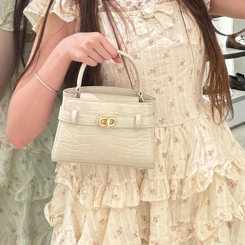 Jade En Plus PU Handbag Regular Women's Elegant White/New Order Pink/Clearwater Blue/Classic Black-4