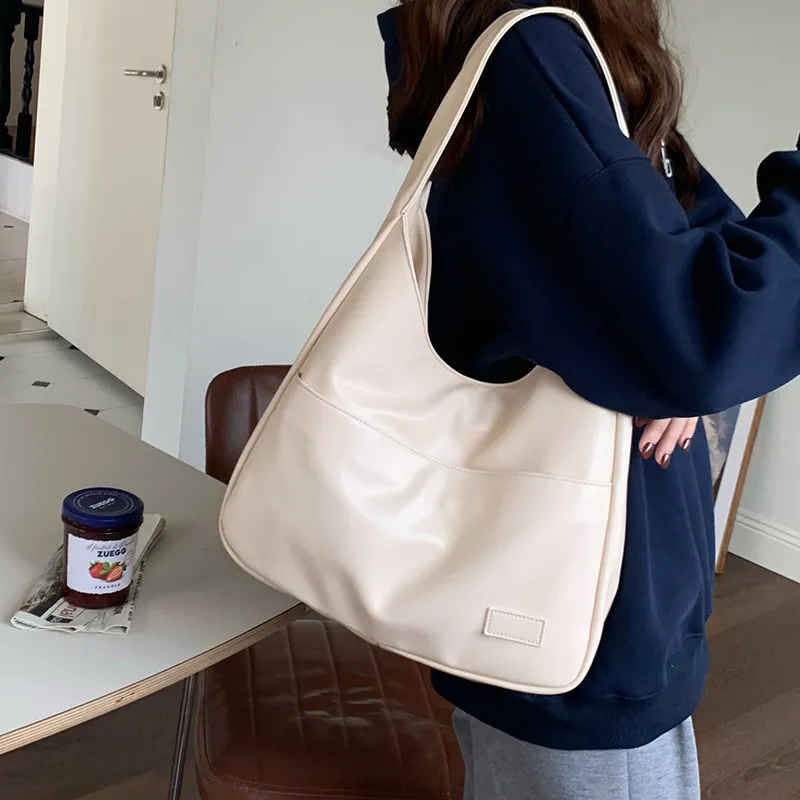 Jade En Plus Fashion PU Shoulder Bag Crossbody Bag Regular Women's Brown/Black/White-17