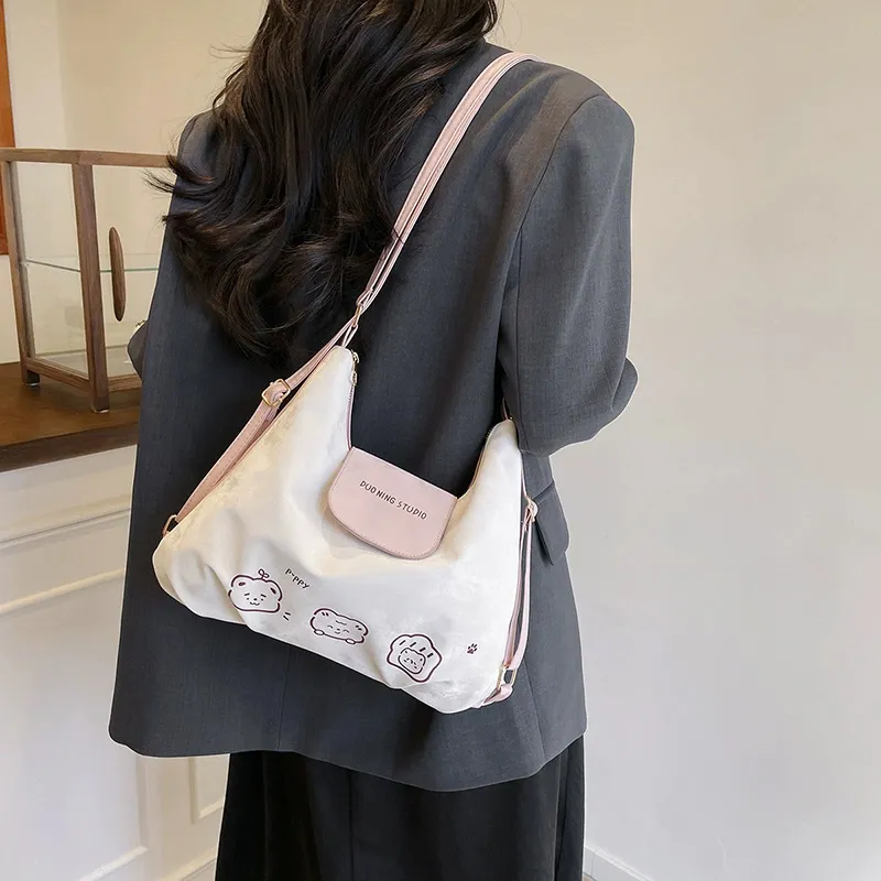 Jade En Plus PU Shoulder Bag Regular Women's Dawn Silver/Soft Pink/Baby Blue-11