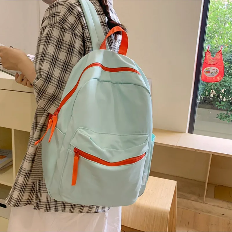 Jade En Plus Nylon Backpack Regular Unisex Mint Mambo/Light Yellow/Dusty Pink/Violet/Coconut Milk White-3