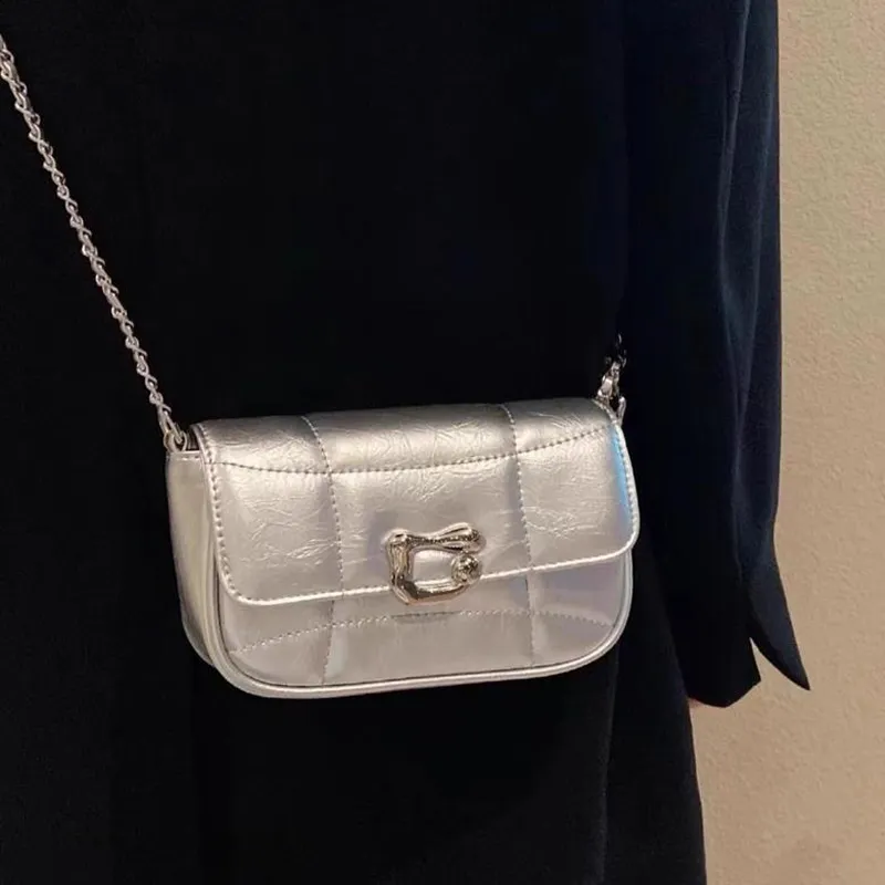 Jade En Plus PVC Crossbody Bag Regular Women's Black/Silver-13