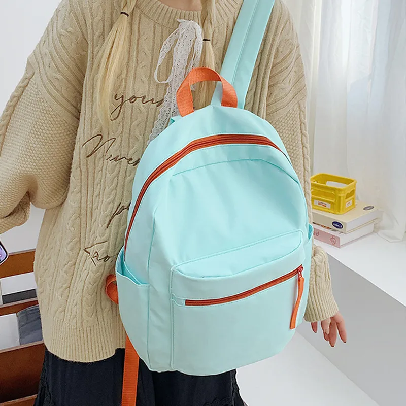Jade En Plus Nylon Backpack Regular Unisex Mint Mambo/Light Yellow/Dusty Pink/Violet/Coconut Milk White-6