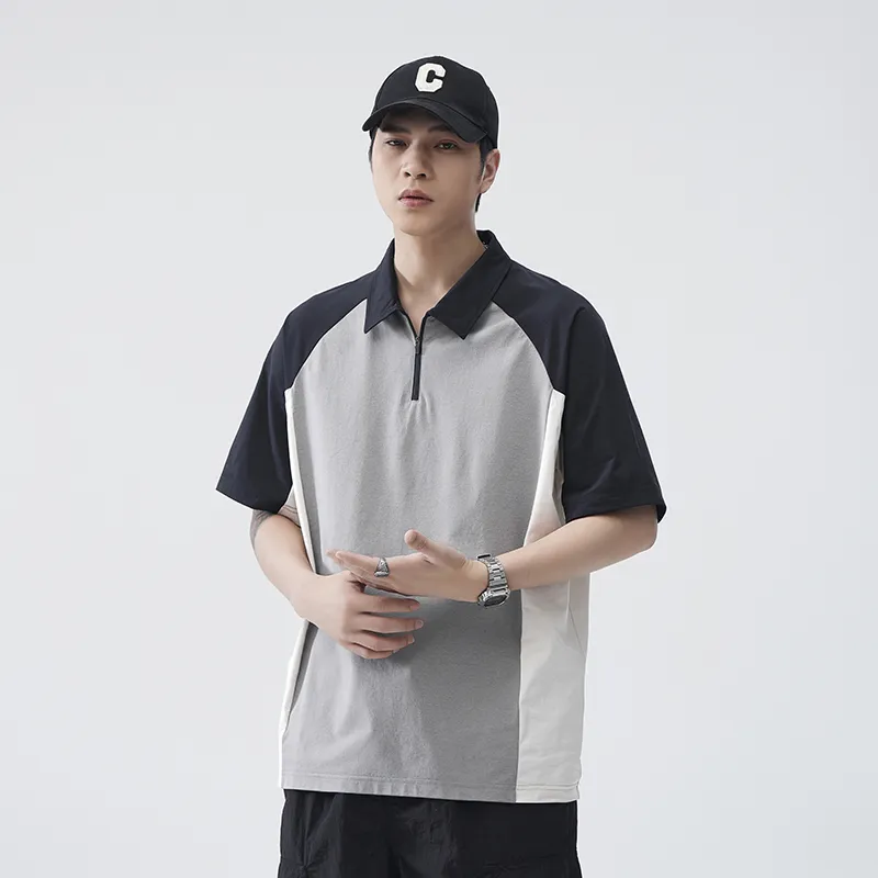 Go it alone Polo Shirts Men Light Gray-3