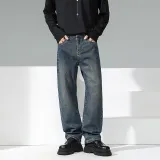 Giacca di jeans grigia in tessuto organico