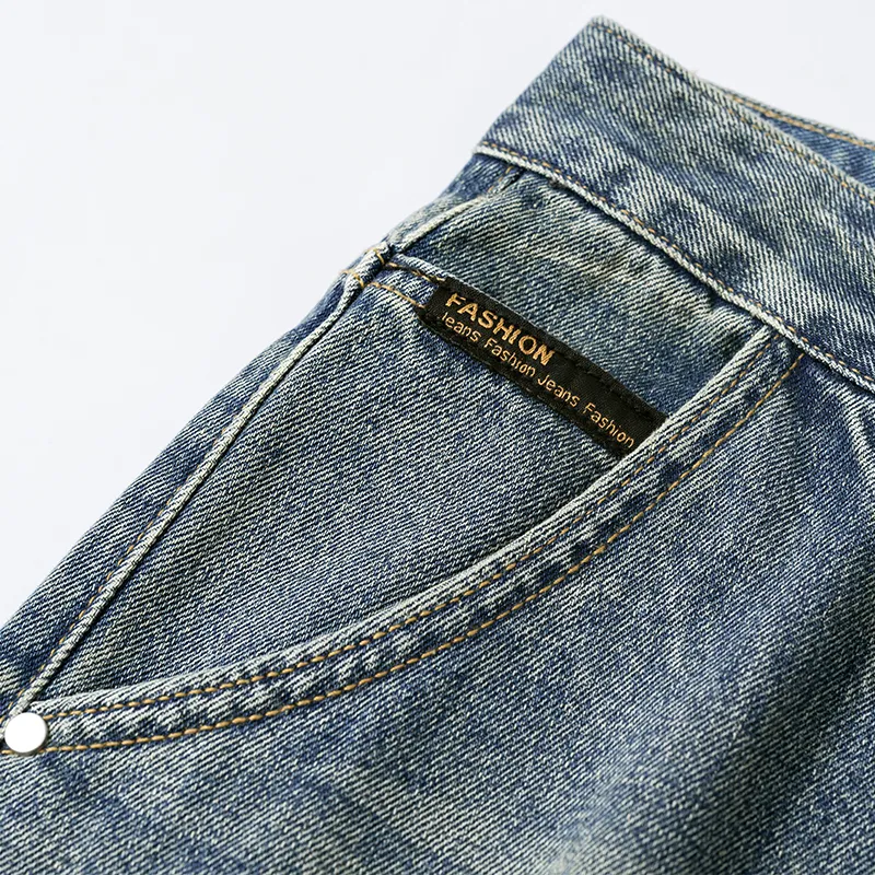 Go it alone Jeans Unisex Light Vintage Blue-5