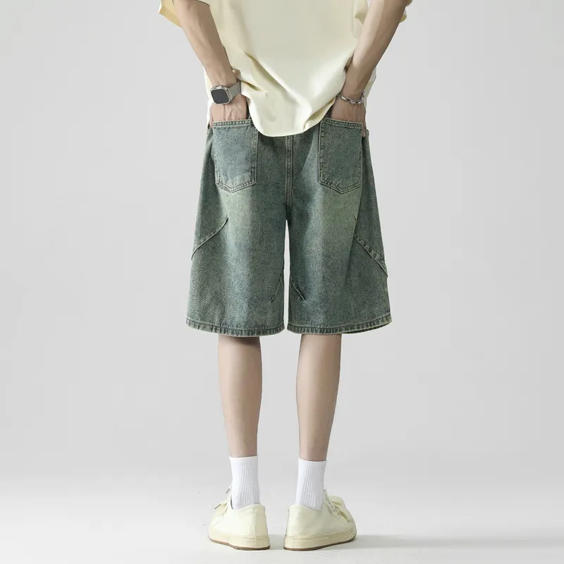 Go It Alone Denim Shorts Unisex-5
