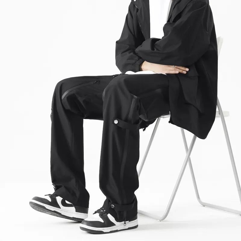 Go It Alone Casual Pants Unisex Black-1