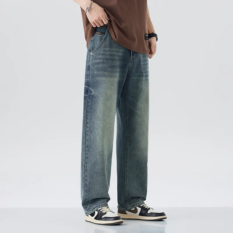 Go it alone Jeans Unisex Light Vintage Blue-3