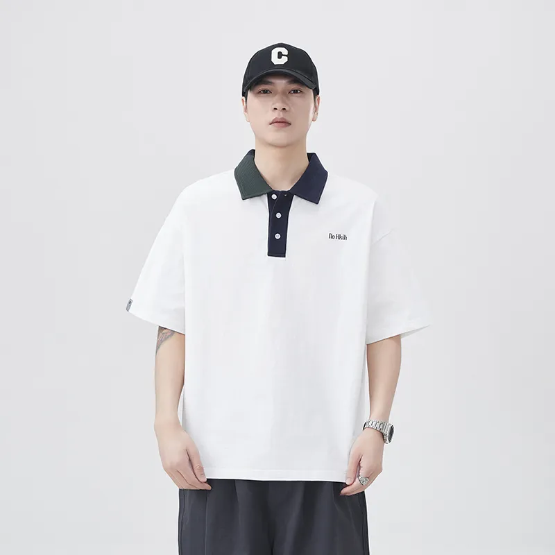 Go it alone Polo Shirts Unisex White-1