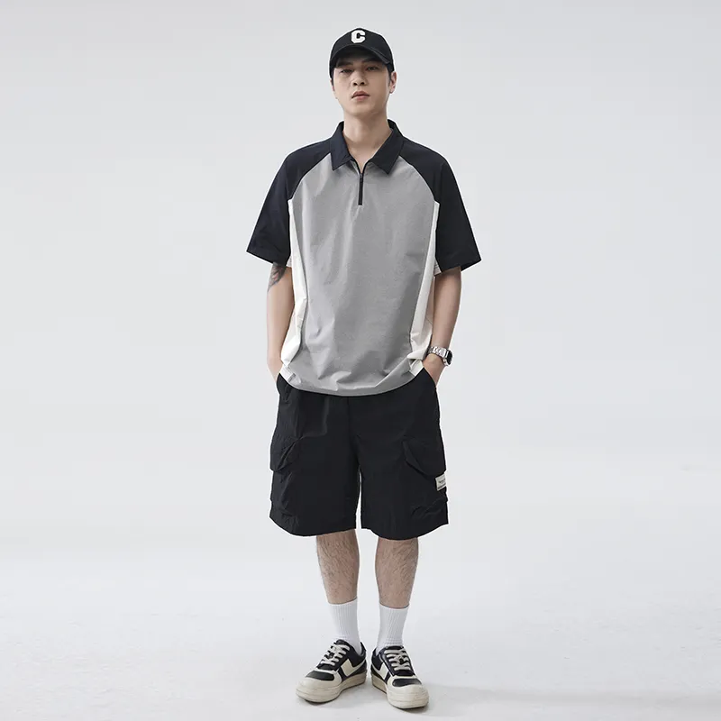 Go it alone Polo Shirts Men Light Gray-2