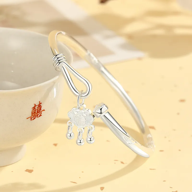 Children's Drawings 999 Fine Silver Sterling Silver Bracelets Women's-3